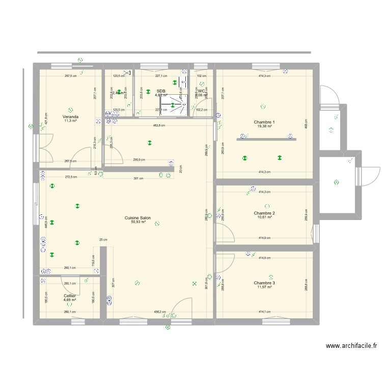 plan 3. Plan de 0 pièce et 0 m2