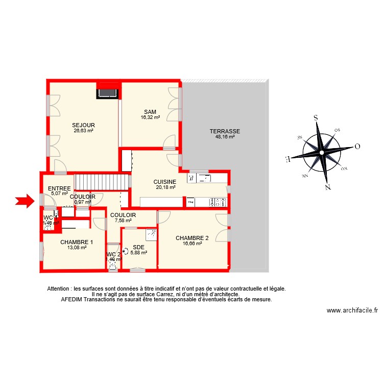 BI 8871 RDC . Plan de 0 pièce et 0 m2