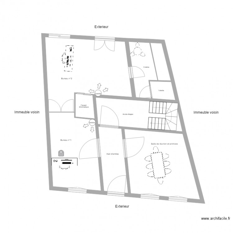 Apt Bureau Alarme 1. Plan de 0 pièce et 0 m2