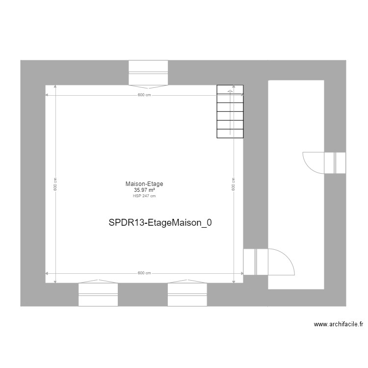 SPDR13-Etage-Maison_0. Plan de 0 pièce et 0 m2