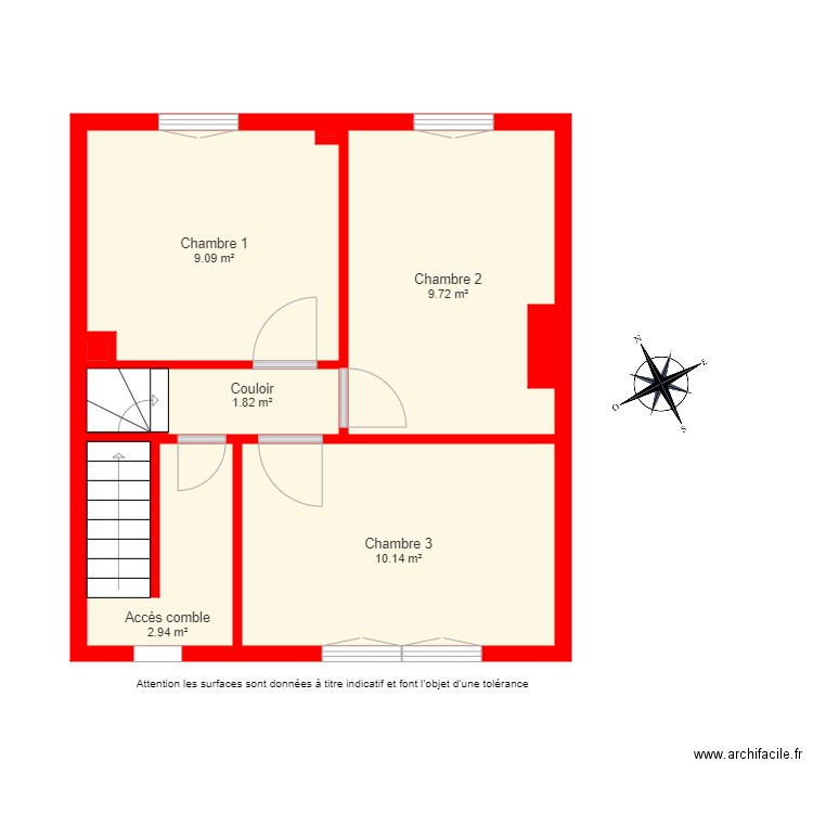 BI4765 1er étage. Plan de 0 pièce et 0 m2