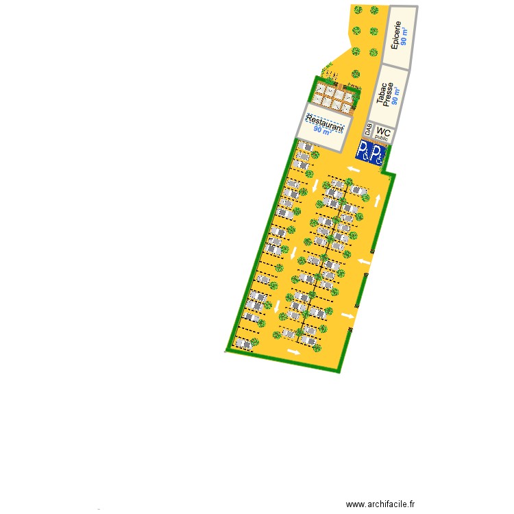 jardin 11. Plan de 4 pièces et 292 m2