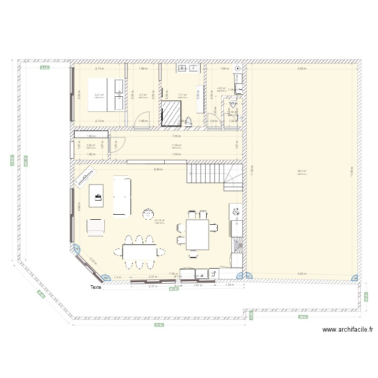 projet 1. Plan de 0 pièce et 0 m2