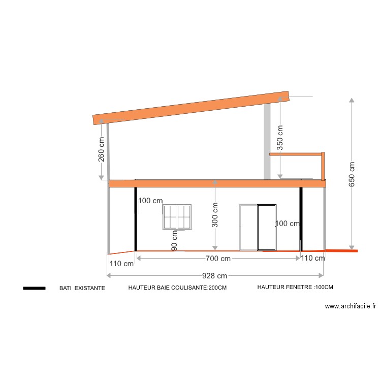  FACADE SUD 2. Plan de 0 pièce et 0 m2