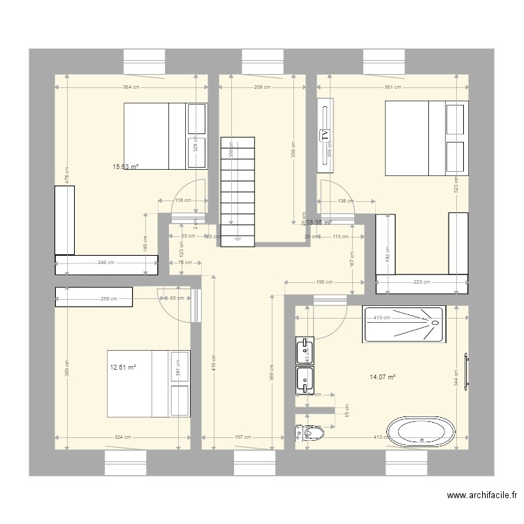 1er. Plan de 0 pièce et 0 m2