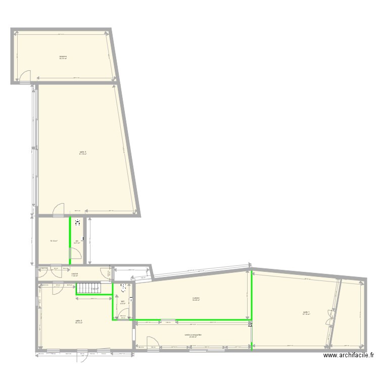 projet elau food bourgueil appartement. Plan de 0 pièce et 0 m2