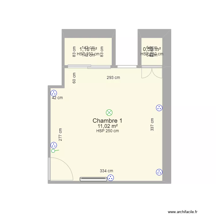 Houlgate Plan - Chambre Maison. Plan de 