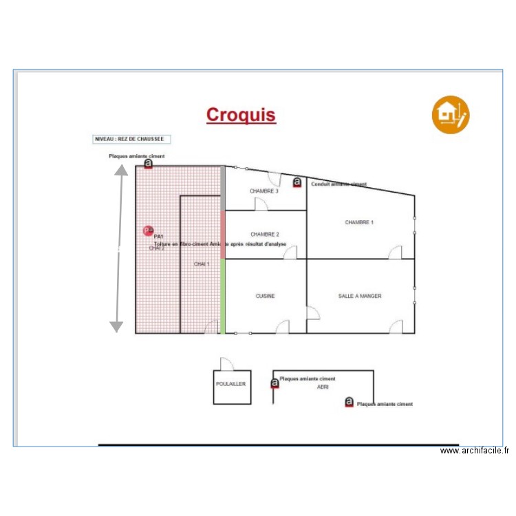 longueurs pièces PUJOLS. Plan de 0 pièce et 0 m2