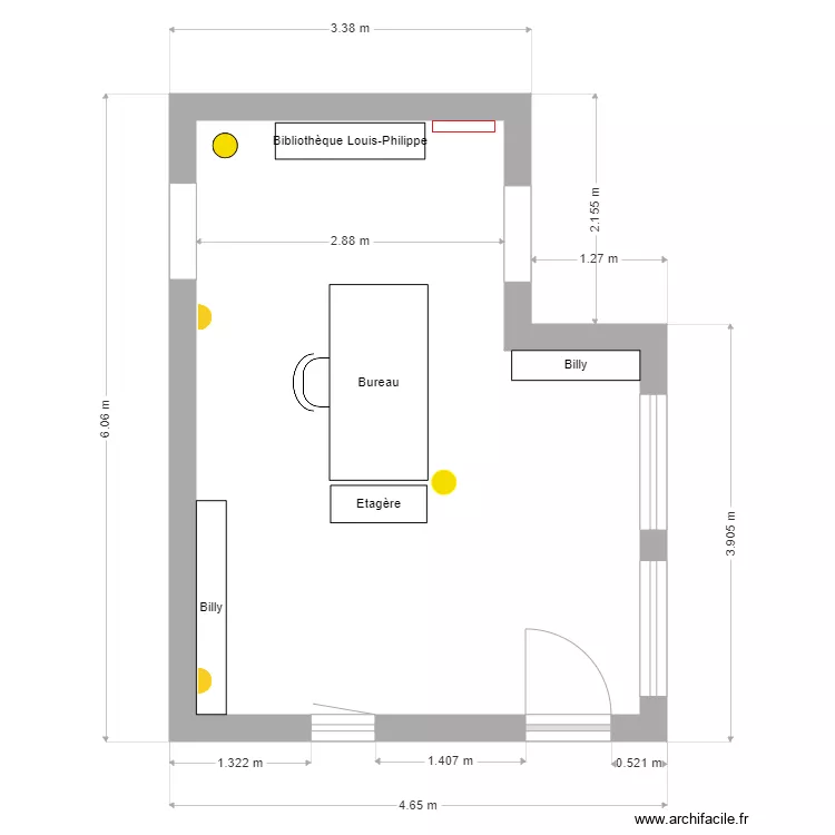 Bureau. Plan de Bureau. Plan de