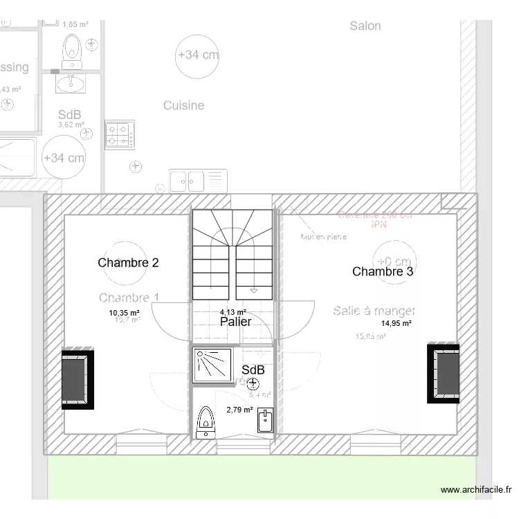 doumerc 2 peinture. Plan de 