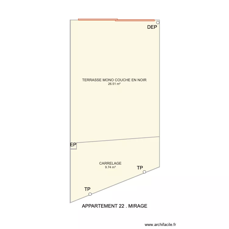 MIRAGE PLAZZa   appt  n  22  sunset immo. Plan de 