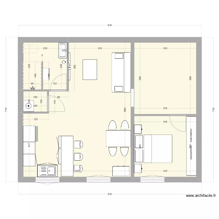 Studio John_1. Plan de 