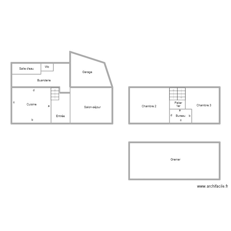 PLONEIS HENOT. Plan de 12 pièces et 94 m2