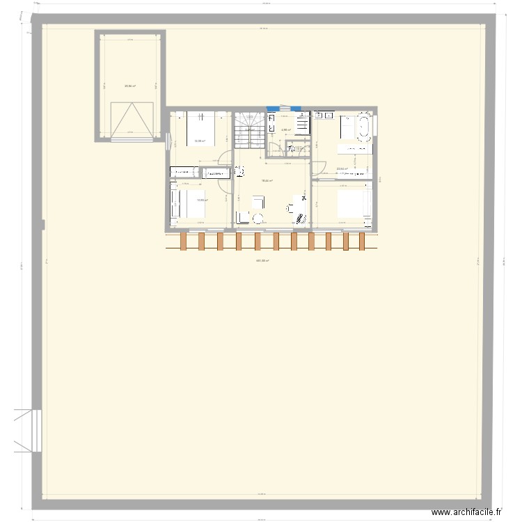 MAISON BOIS DIY SAVOIE V7. Plan de 23 pièces et 2340 m2