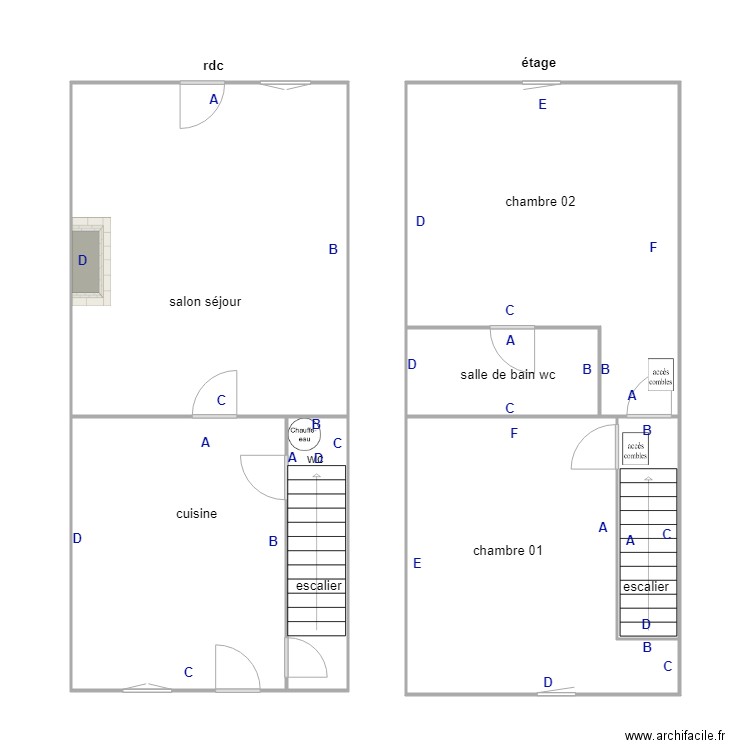 guignard PB. Plan de 7 pièces et 106 m2