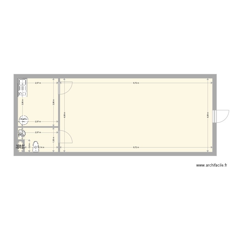 local pour relevé de cote. Plan de 0 pièce et 0 m2