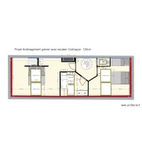 plan amenagement Grenier 2 chambres WC salle de bains version 2