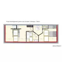 plan amenagement Grenier 2 chambres WC salle de bains version 2