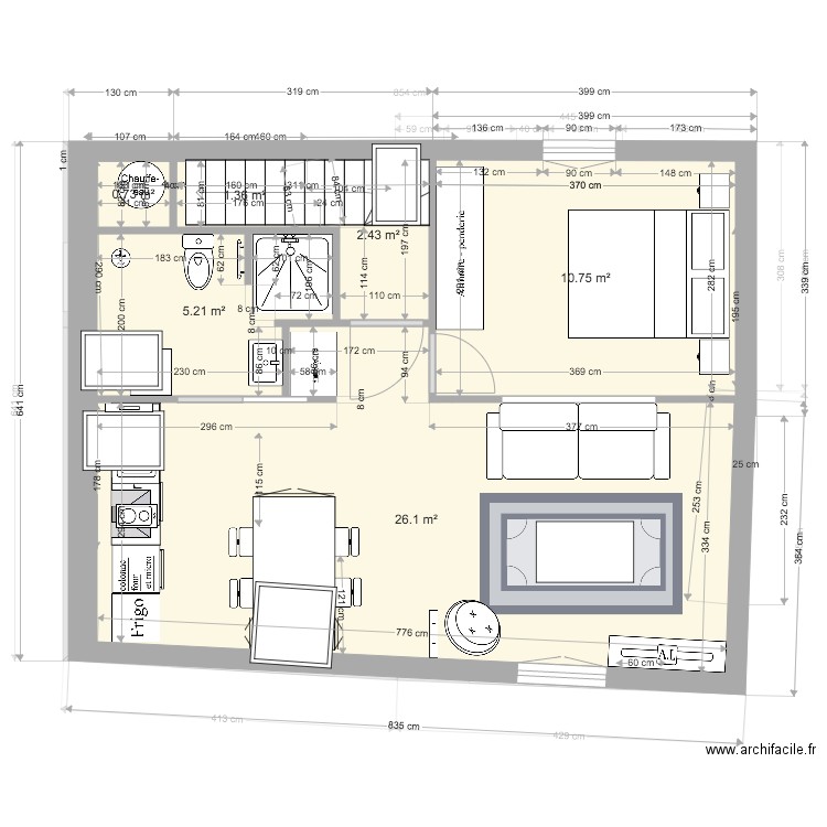 étage 2 projet v2. Plan de 0 pièce et 0 m2