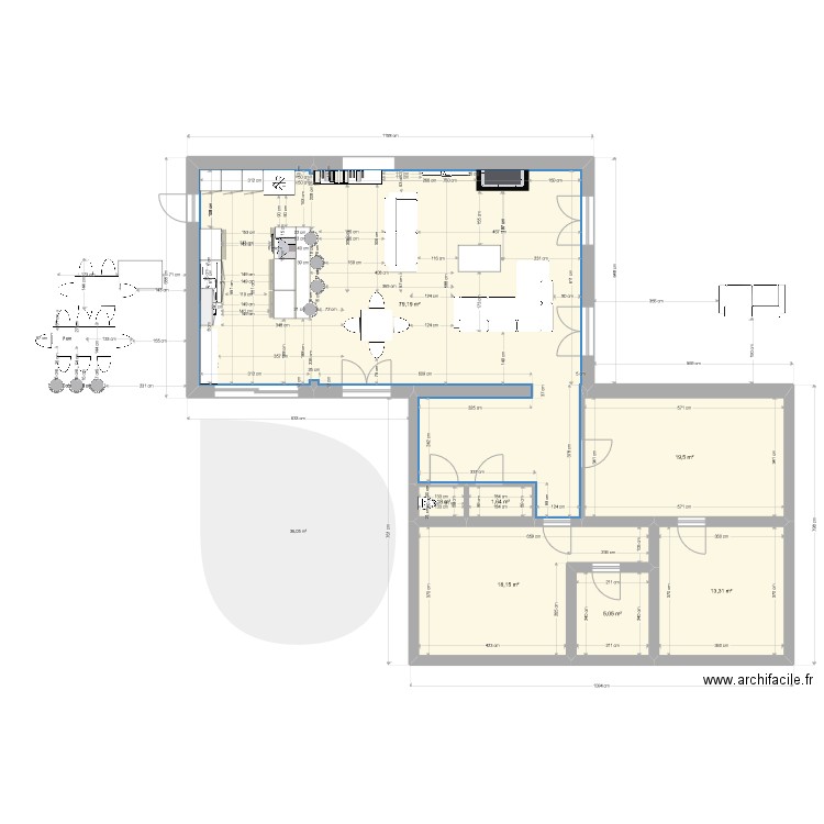 Marcy janvier sosso bis. Plan de 7 pièces et 138 m2