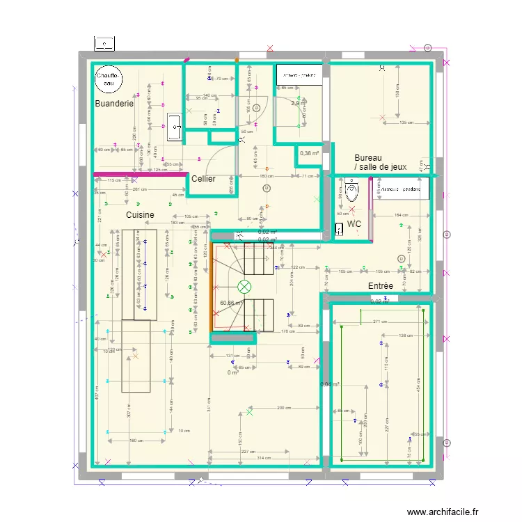 Ayes placo final - Elec - Position Lampe. Plan de 
