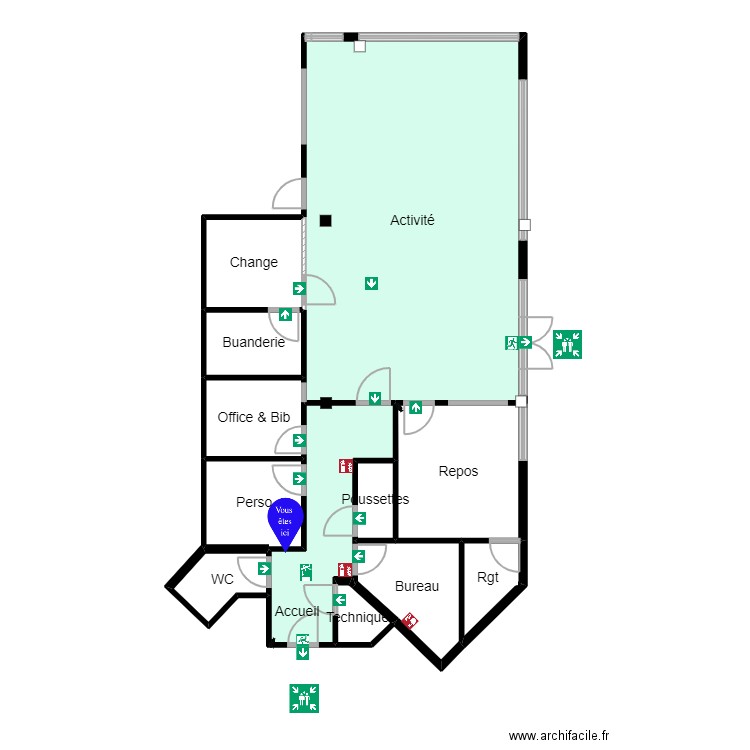 Bagneux Egalité Planc Evac BAGNEUX 1 - 1. Plan de 12 pièces et 119 m2