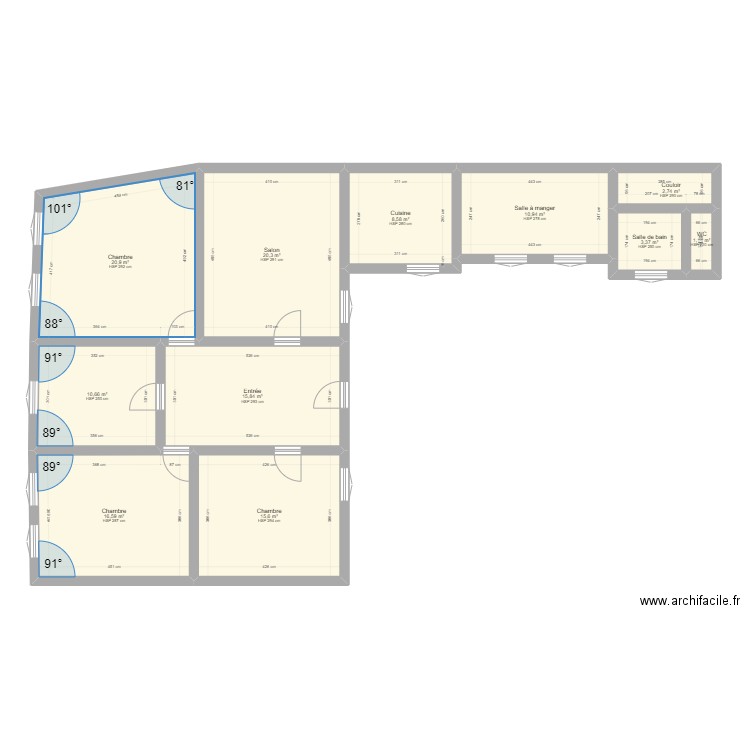 21 LOIS. Plan de 0 pièce et 0 m2