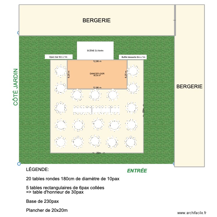 CHLOÉ & DAMIEN. Plan de 0 pièce et 0 m2