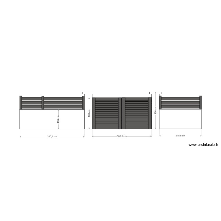plan face portail 1. Plan de 0 pièce et 0 m2