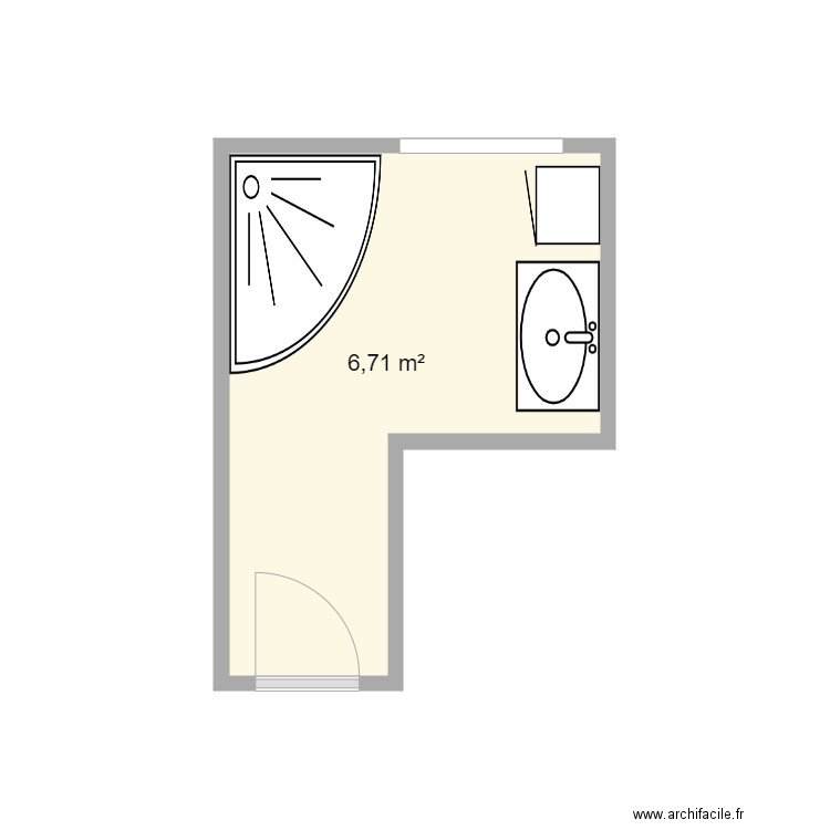 Tonnellier SDB existant. Plan de 0 pièce et 0 m2