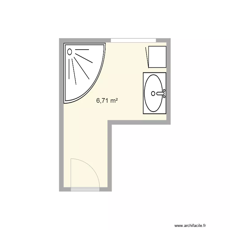 Tonnellier SDB existant. Plan de Tonnellier SDB existant. Plan de