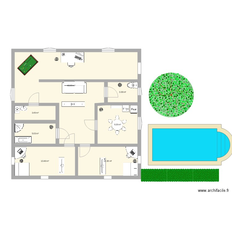 maison de riche. Plan de 0 pièce et 0 m2