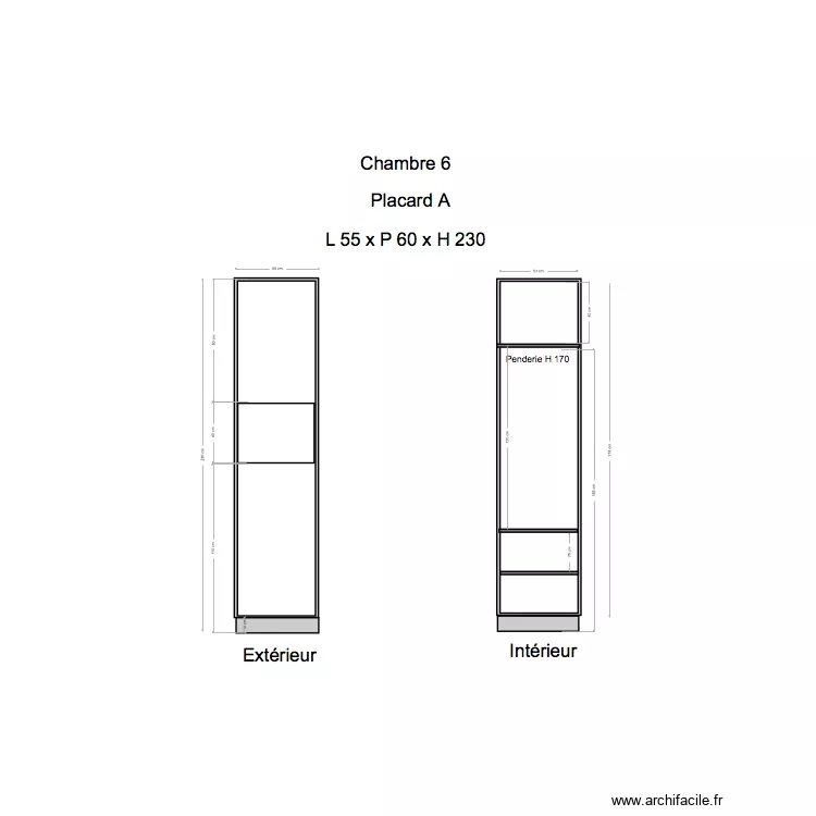 Placard Chambre 6 A. Plan de 