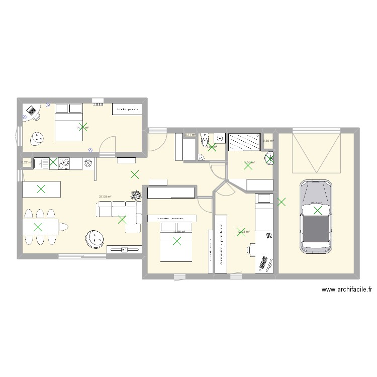 Maison de Mickey. Plan de 0 pièce et 0 m2