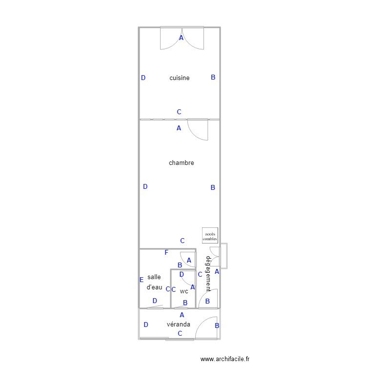 LAVAUX. Plan de 0 pièce et 0 m2