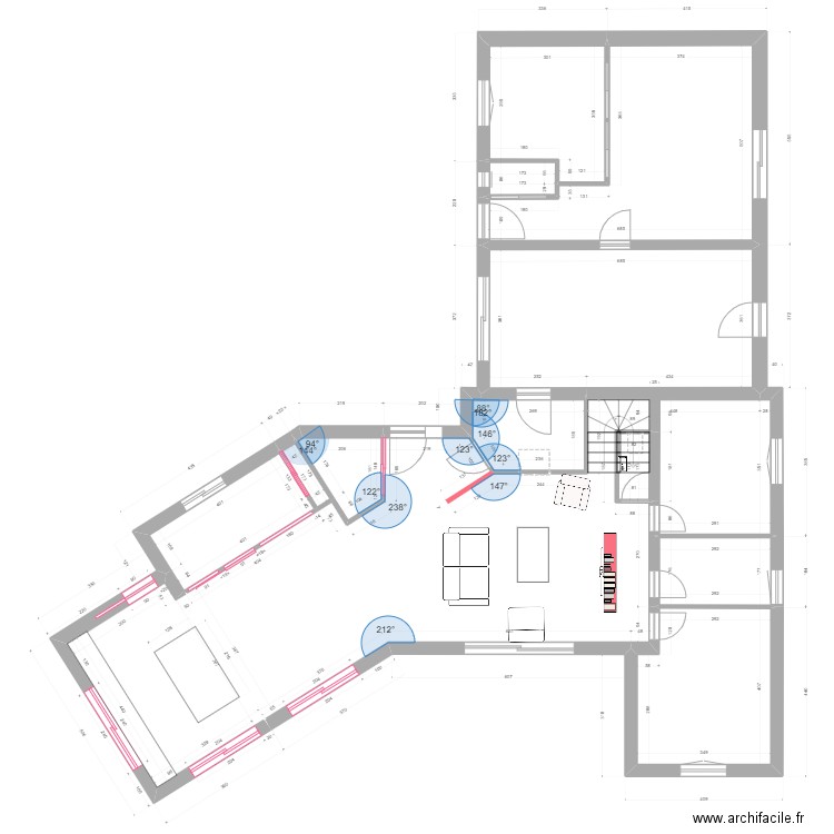 PLAN APRES EXTENSION SUR GARAGE 3. Plan de 13 pièces et 171 m2