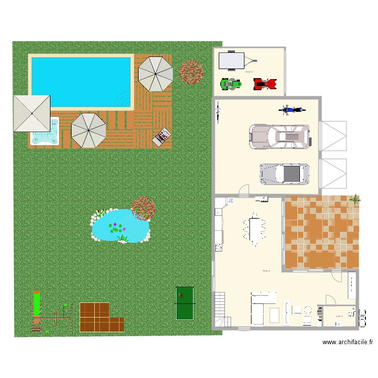 maison Pierrot. Plan de 0 pièce et 0 m2