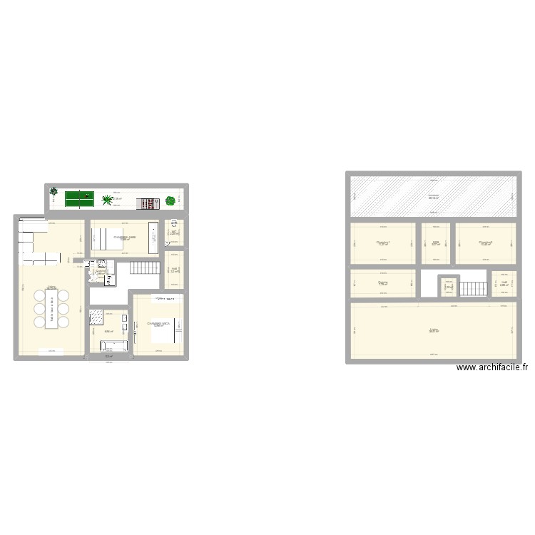 Mica. Plan de 17 pièces et 193 m2