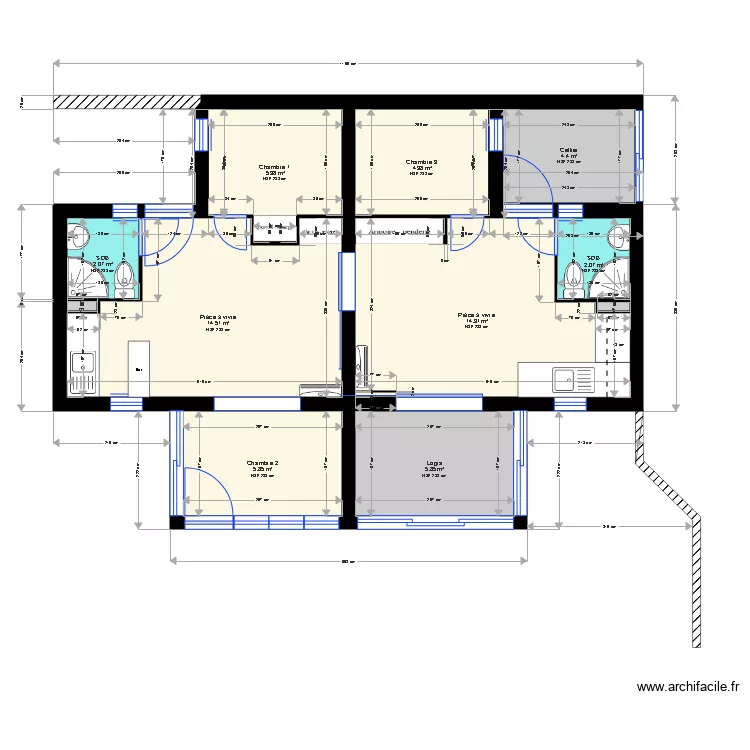 DAVID amenagements. Plan de 