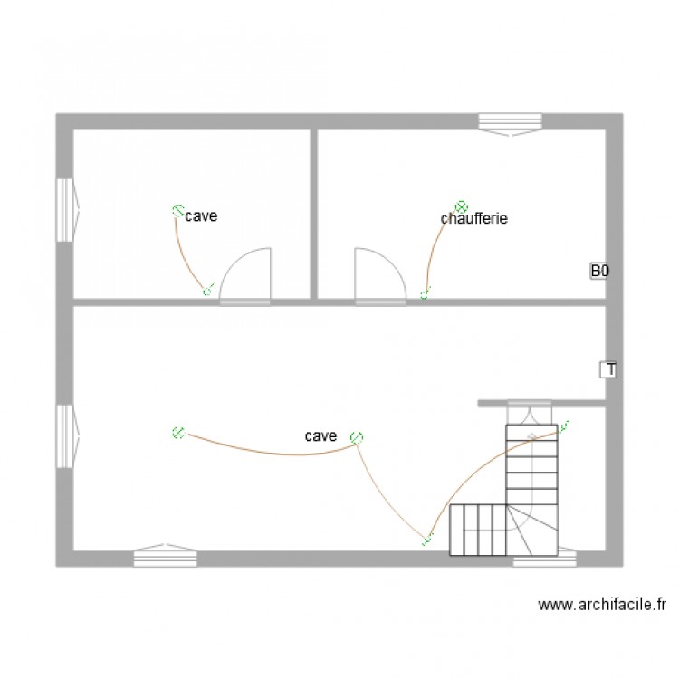 logement 4 sous sol Eclairage. Plan de 0 pièce et 0 m2