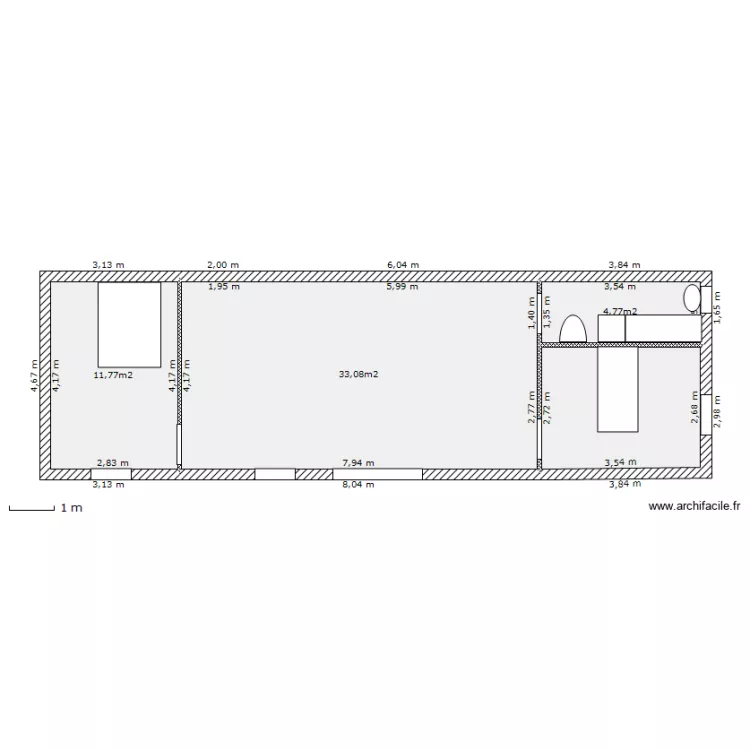 maison mickael. Plan de 
