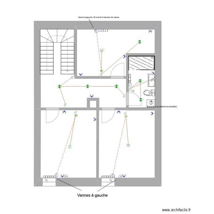 Bonnevoie. Plan de 15 pièces et 236 m2