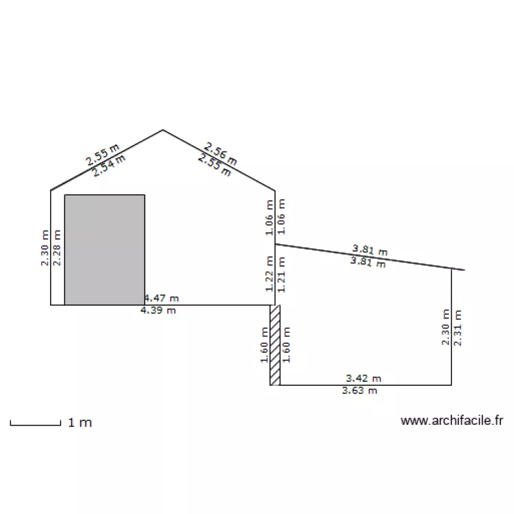 abri jardin face maison. Plan de abri jardin face maison. Plan de