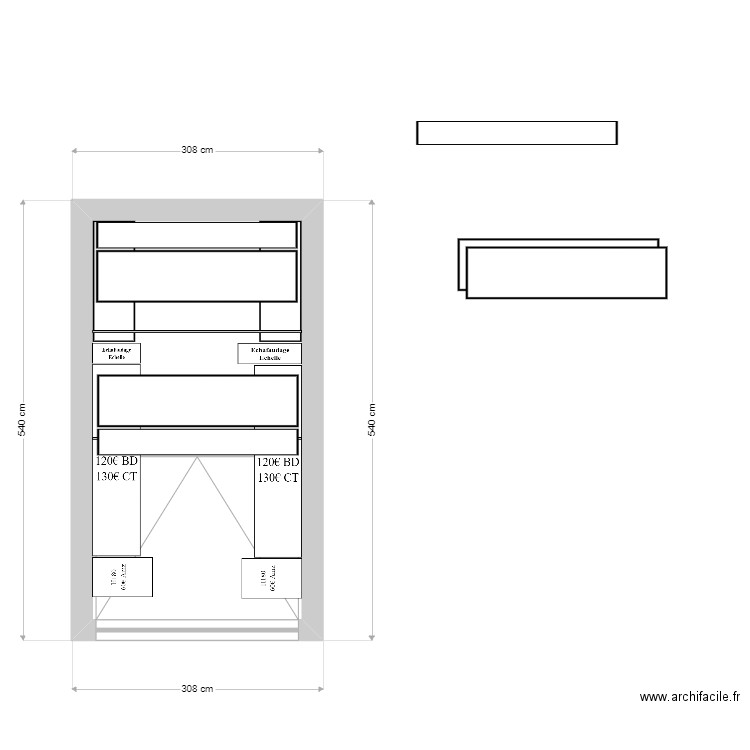Garage nouveau 2. Plan de 1 pièce et 13 m2