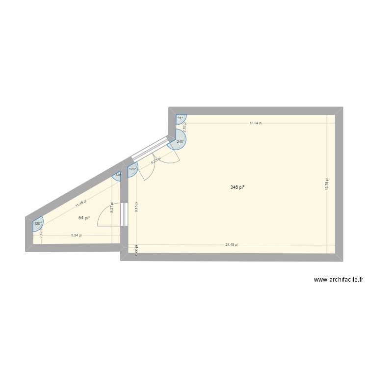 Aménagement de commerce en détail. Plan de 0 pièce et 0 m2