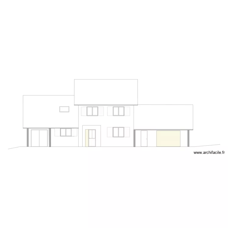 Fa&ccedil;ade Sud 20210629. Plan de 