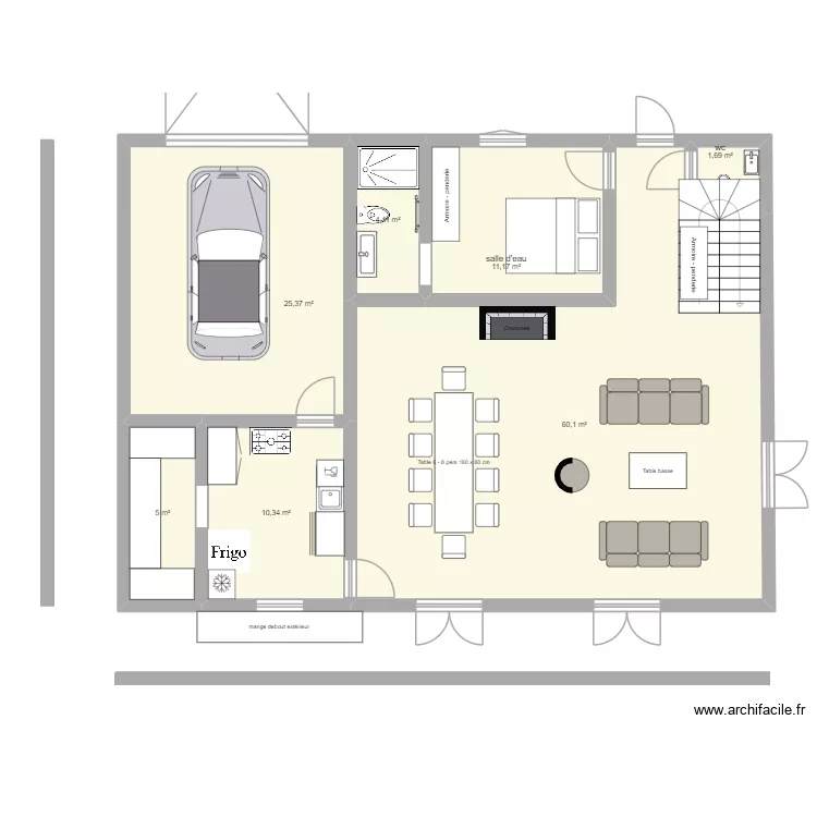 rdc 4. Plan de 7  et 118 m²