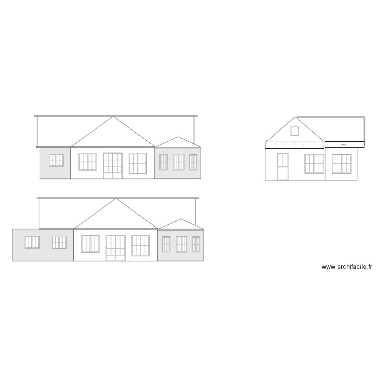 Costebelle facade 1. Plan de 0 pièce et 0 m2