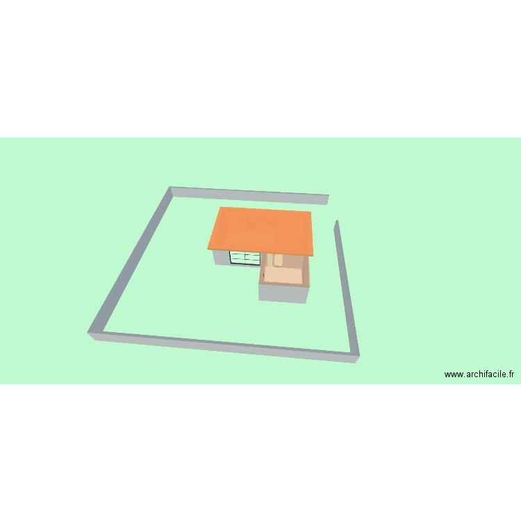 casa. Plan de 4 pièces et 27 m2