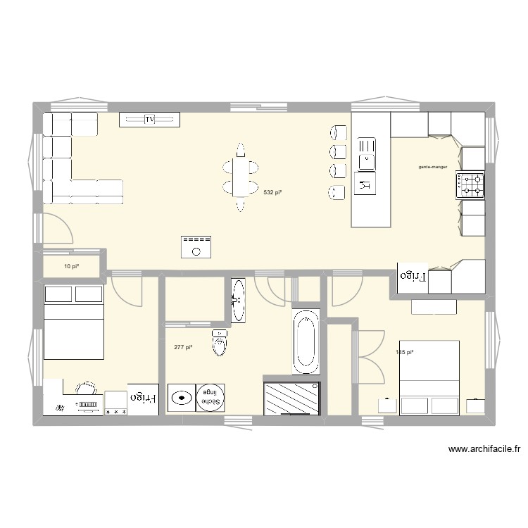 28x40. Plan de 0 pièce et 0 m2
